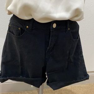 Black Jean Shorts | Size 8